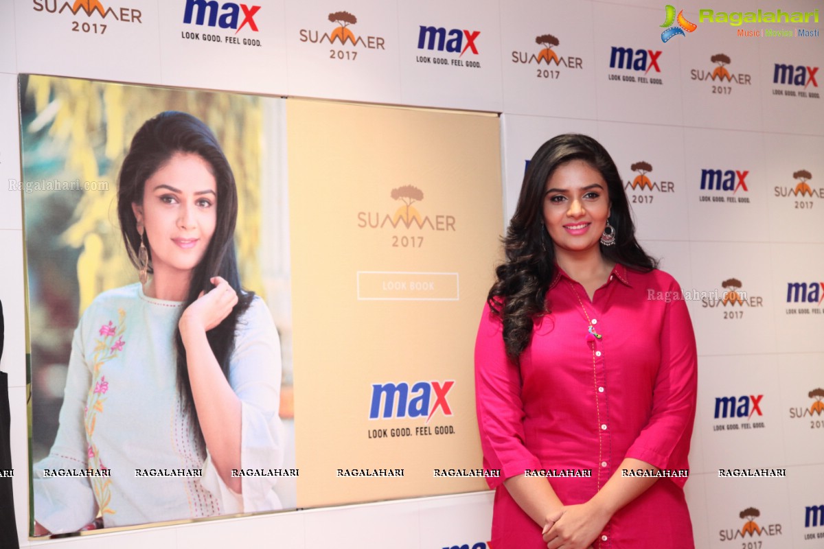 Sree Mukhi launches the MAX Summer Look-book and Summer 2017 Collection in Hyderabad