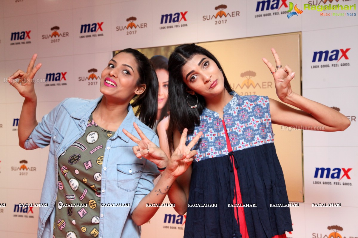 Sree Mukhi launches the MAX Summer Look-book and Summer 2017 Collection in Hyderabad