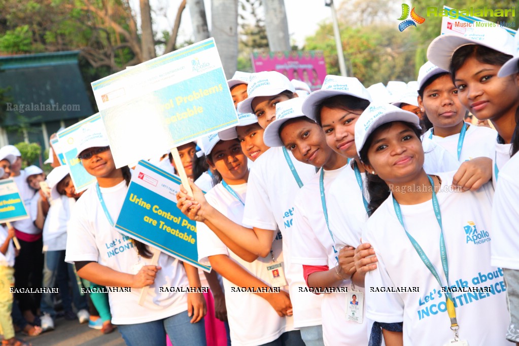 Urinary Incontinence Awareness Walk by Apollo Hospitals at Public Gardens, Nampally