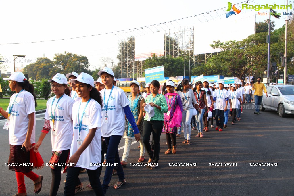 Urinary Incontinence Awareness Walk by Apollo Hospitals at Public Gardens, Nampally