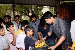 Kalyan Ram & MLA team visit Keshava Trust Orphanage