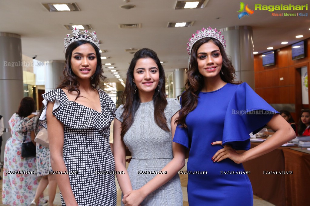 Rukshar Dhillon, Priyanka Kumari and Apeksha Porwal launches Hi Life Luxury Fashion Exhibition at HICC Novotel, Hyderabad