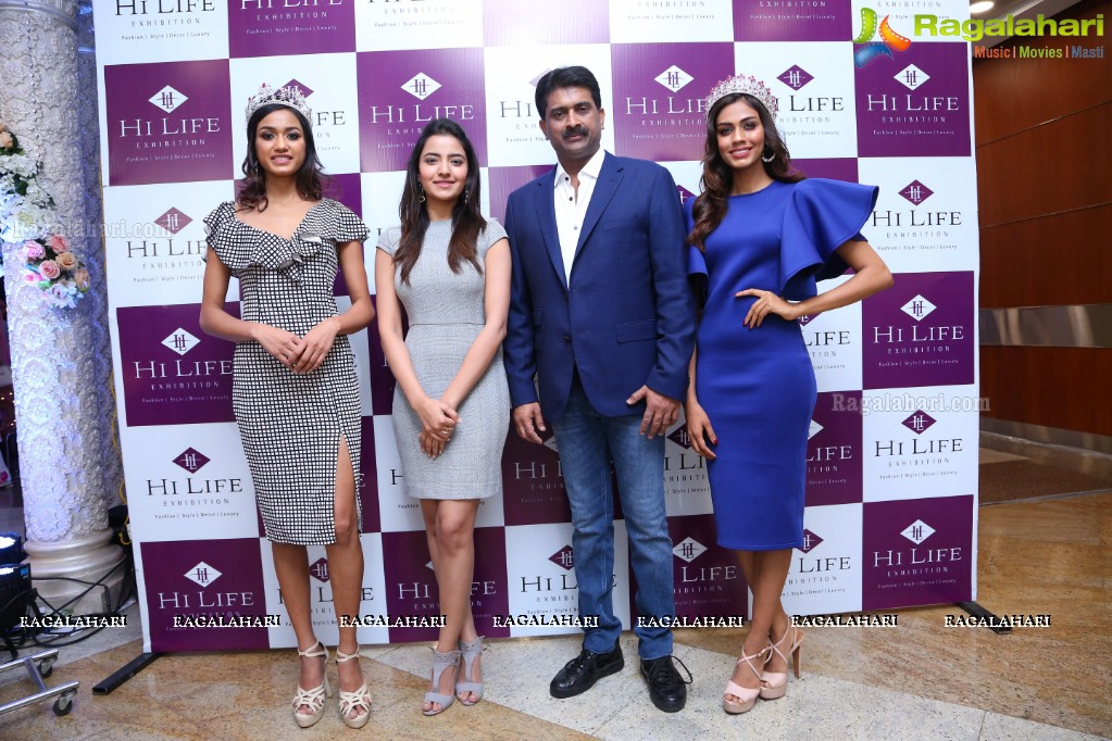 Rukshar Dhillon, Priyanka Kumari and Apeksha Porwal launches Hi Life Luxury Fashion Exhibition at HICC Novotel, Hyderabad