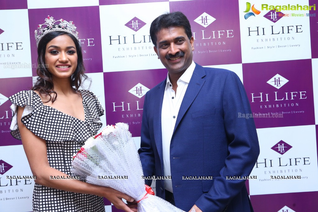 Rukshar Dhillon, Priyanka Kumari and Apeksha Porwal launches Hi Life Luxury Fashion Exhibition at HICC Novotel, Hyderabad