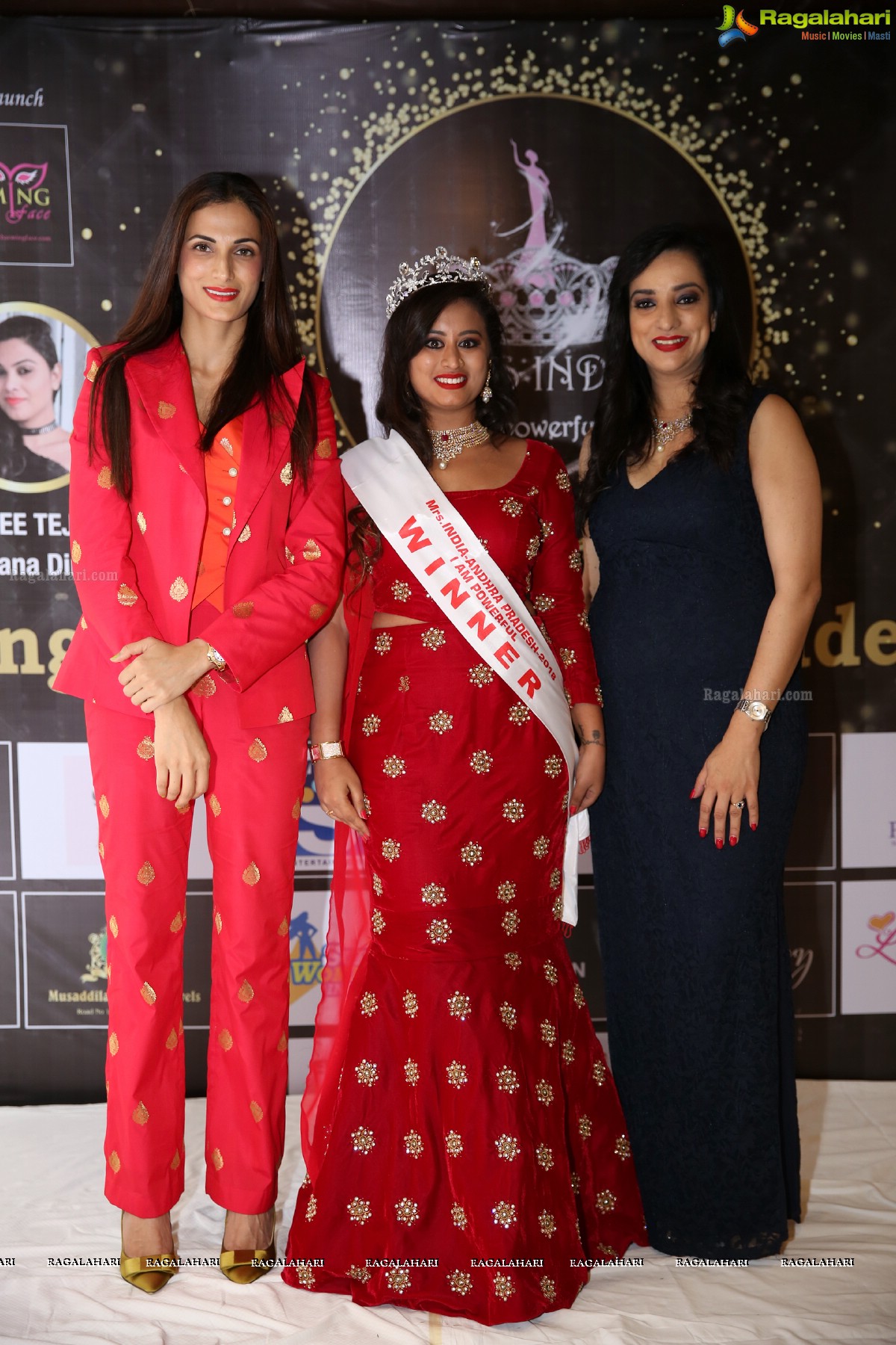 Mrs Telangana and Mrs Andhra Pradesh I am Powerful 2018 at Daspalla Hotel