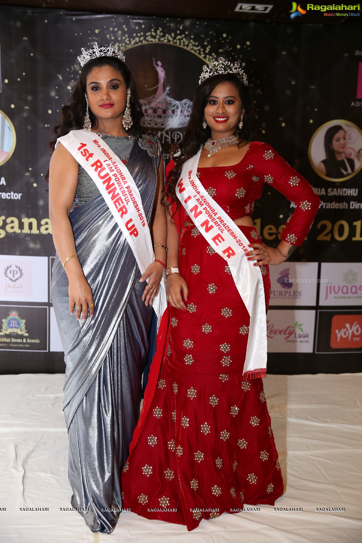 Mrs Telangana and Mrs Andhra Pradesh I am Powerful 2018 at Daspalla Hotel