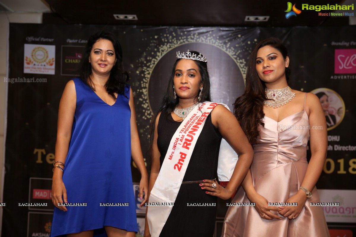 Mrs Telangana and Mrs Andhra Pradesh I am Powerful 2018 at Daspalla Hotel