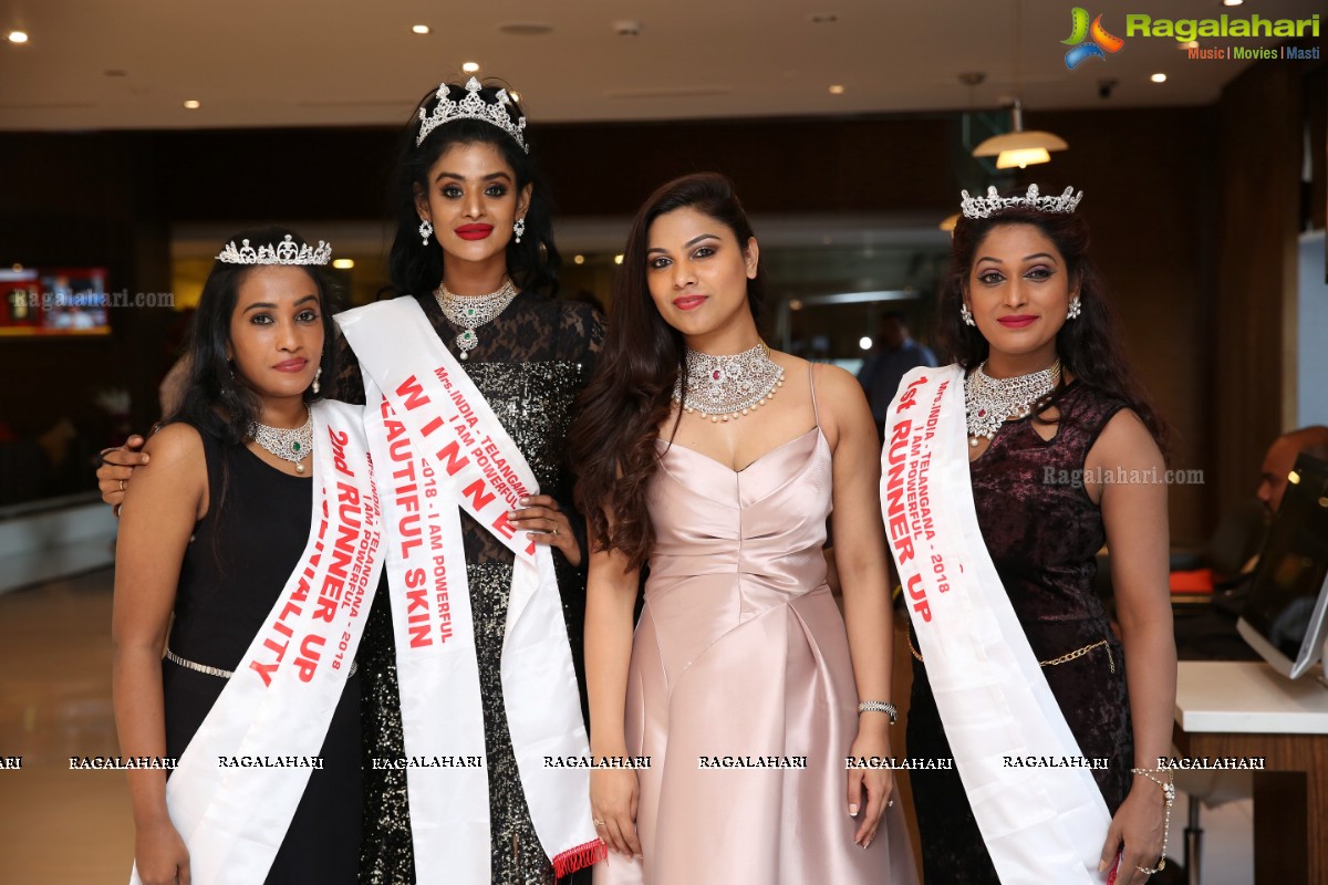 Mrs Telangana and Mrs Andhra Pradesh I am Powerful 2018 at Daspalla Hotel