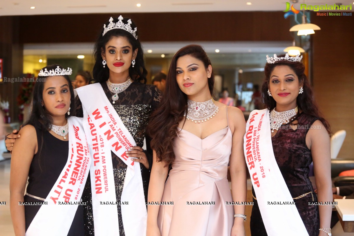 Mrs Telangana and Mrs Andhra Pradesh I am Powerful 2018 at Daspalla Hotel