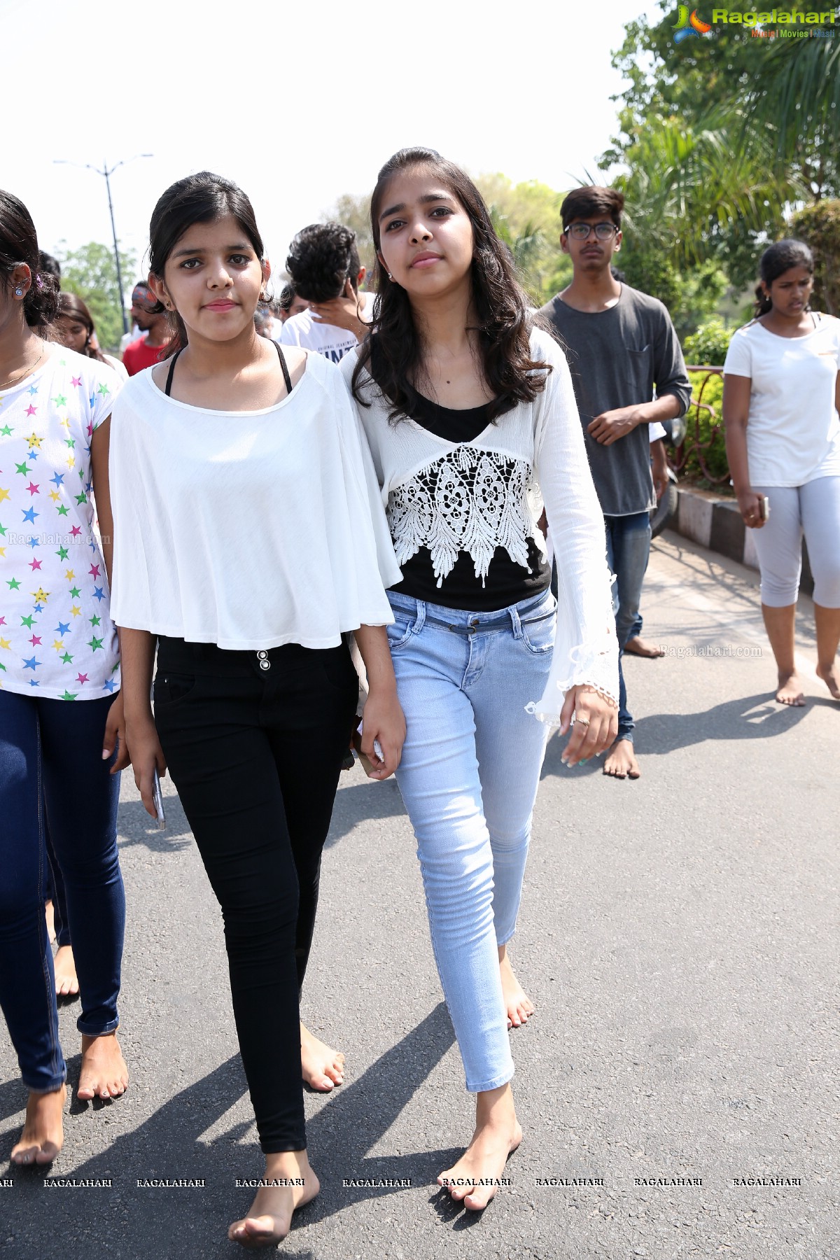 Barefoot March - Justice For Asifa at Necklace Road