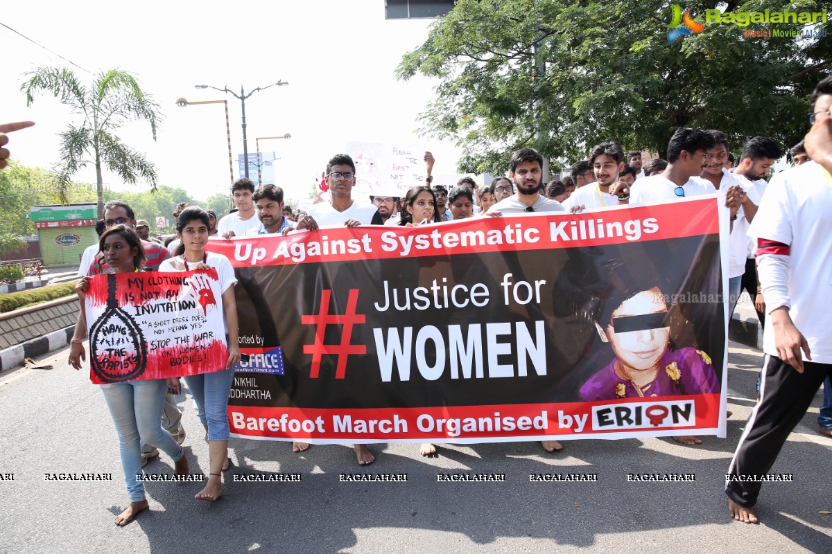 Barefoot March - Justice For Asifa at Necklace Road