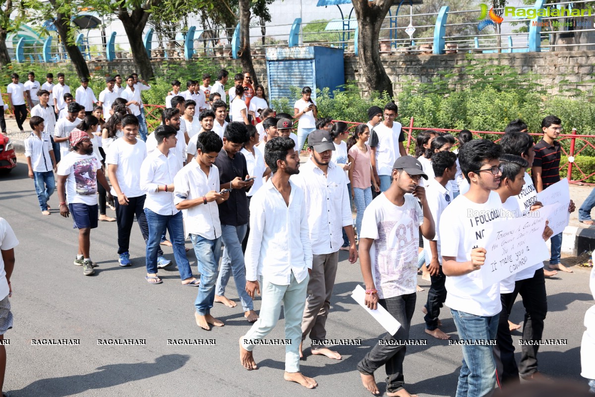 Barefoot March - Justice For Asifa at Necklace Road