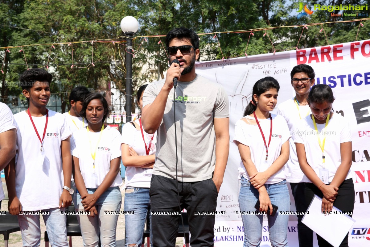 Barefoot March - Justice For Asifa at Necklace Road