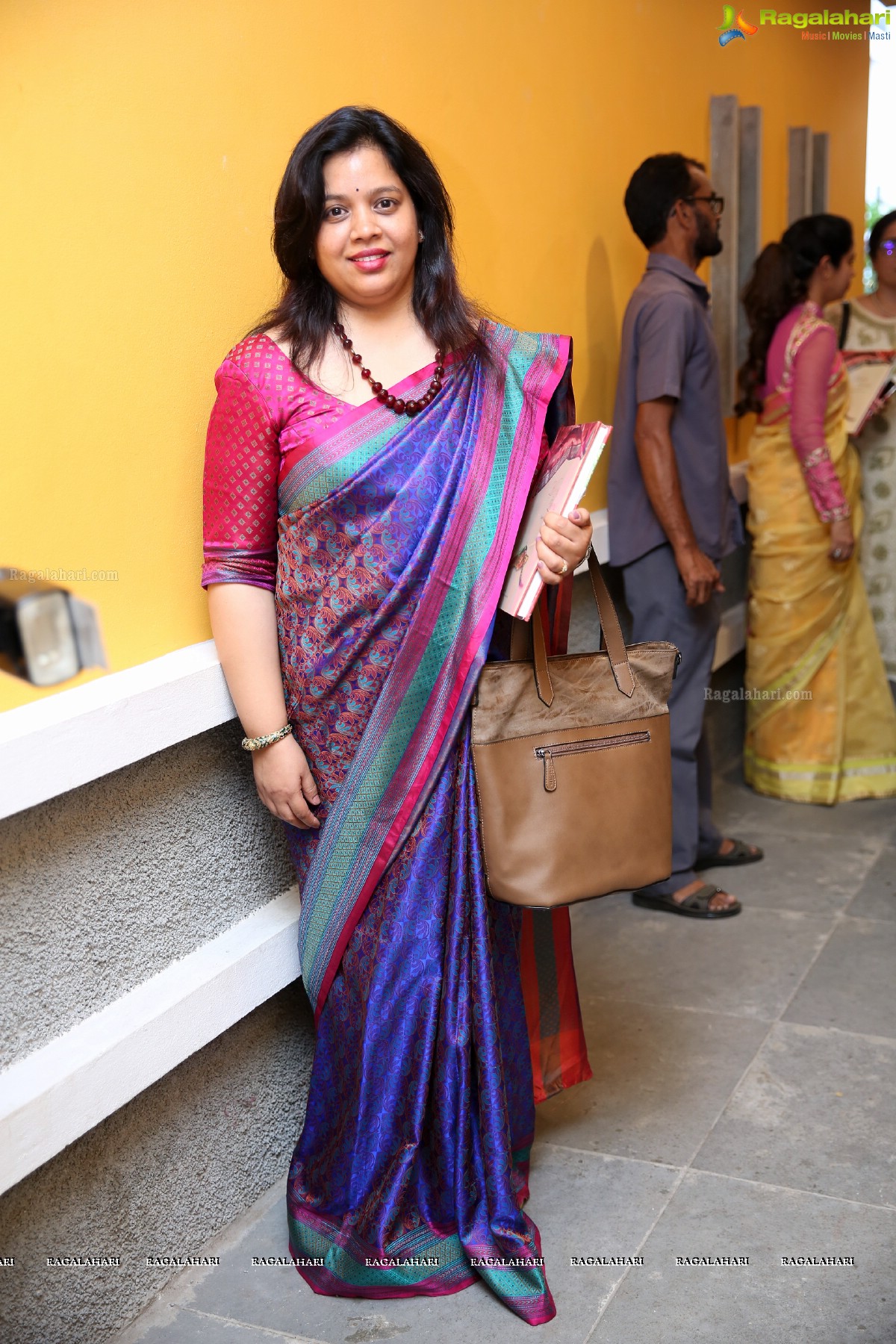 Vimala Narasimhan launches Blooms & Looms-A Weave of Ikebana & Saris at Saptaparni