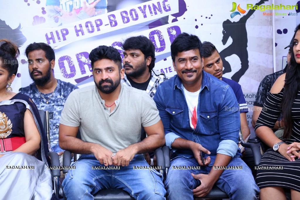 Hip Hop B Boying Workshop Press Meet by Satya Master and Popchick Shridhar at Satyas D Zone Studio