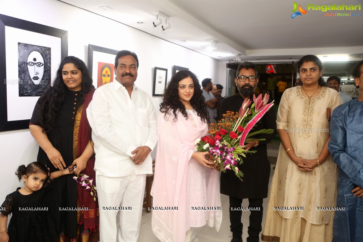 Nithya Menen launches Gaze - Solo Show by Gnana Shekar VS at Icon Art Gallery