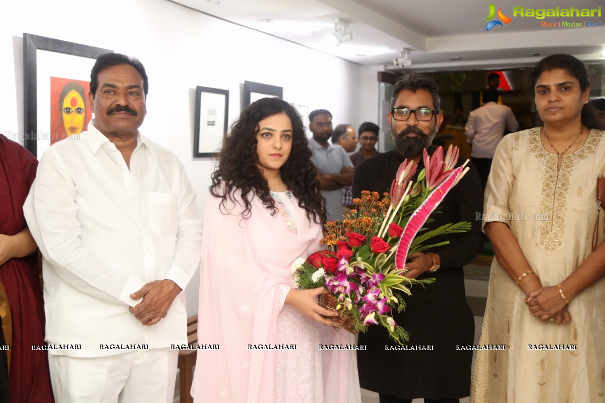 Nithya Menen launches Gaze - Solo Show by Gnana Shekar VS at Icon Art Gallery