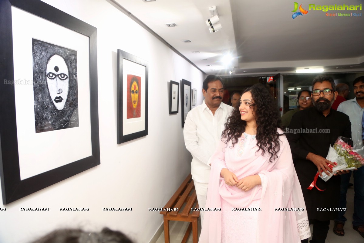 Nithya Menen launches Gaze - Solo Show by Gnana Shekar VS at Icon Art Gallery