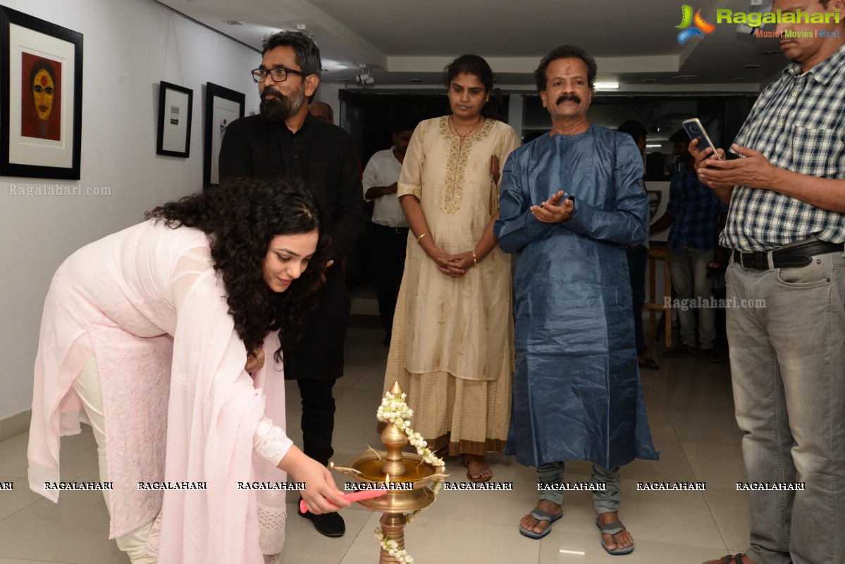 Nithya Menen launches Gaze - Solo Show by Gnana Shekar VS at Icon Art Gallery