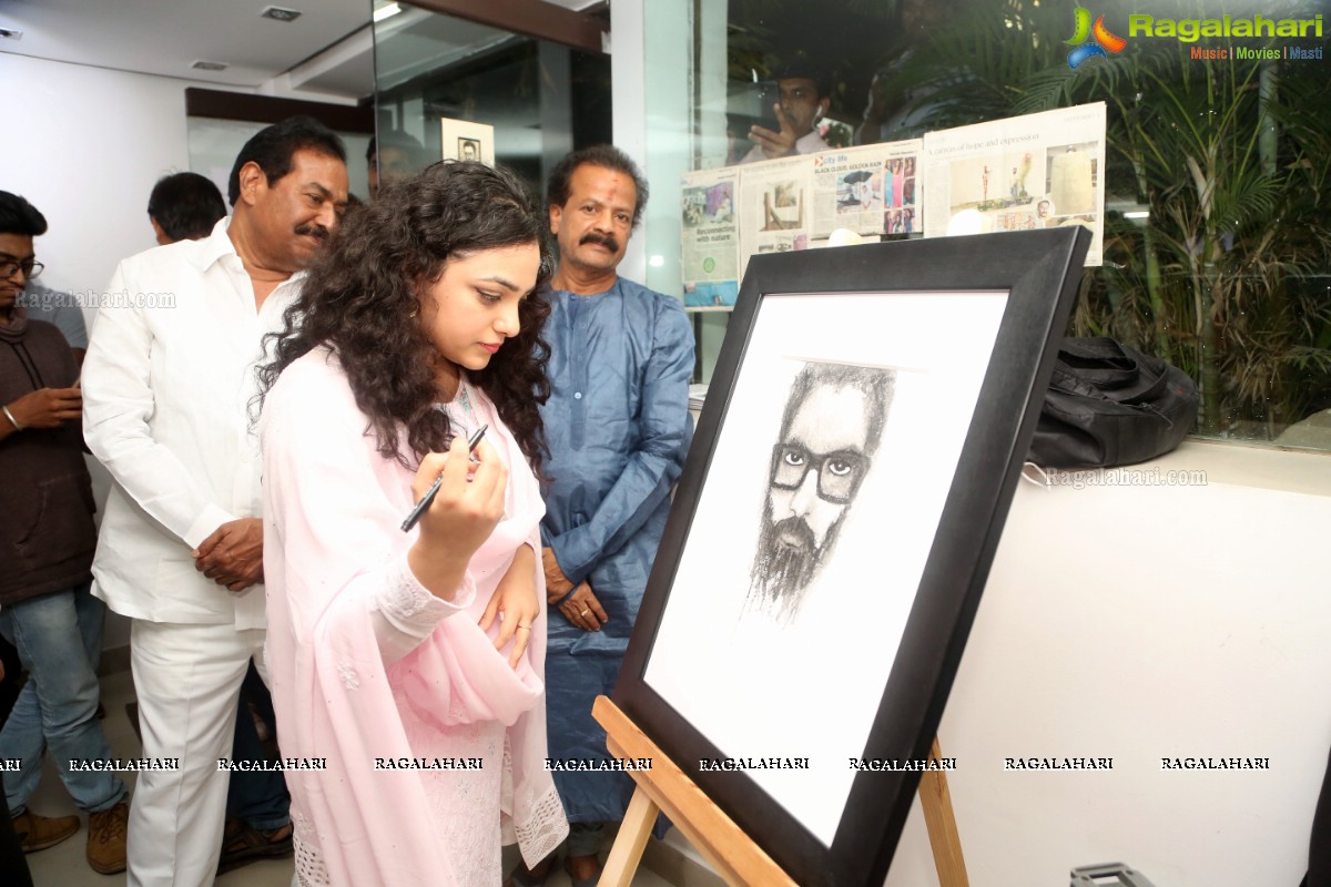 Nithya Menen launches Gaze - Solo Show by Gnana Shekar VS at Icon Art Gallery