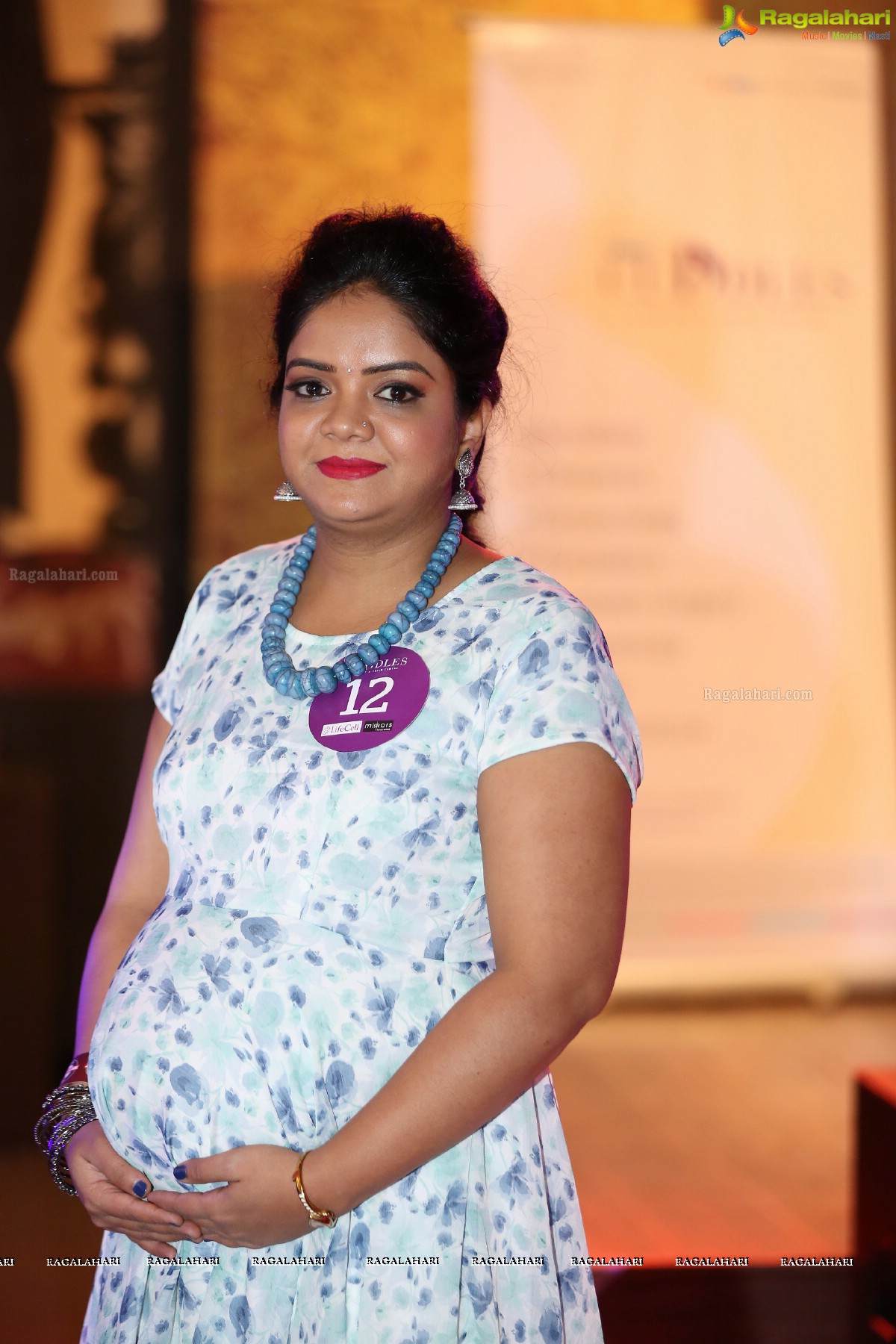 Pregnant Women Ramp Walk and Fashion Show by KIMS Cuddles at Heart Cup Cafe