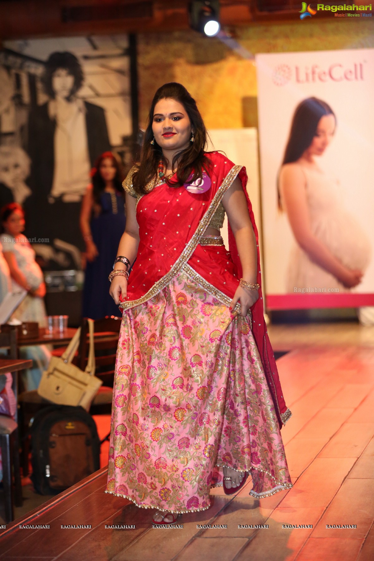 Pregnant Women Ramp Walk and Fashion Show by KIMS Cuddles at Heart Cup Cafe