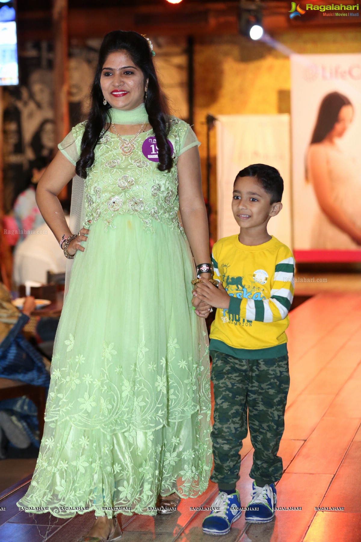 Pregnant Women Ramp Walk and Fashion Show by KIMS Cuddles at Heart Cup Cafe