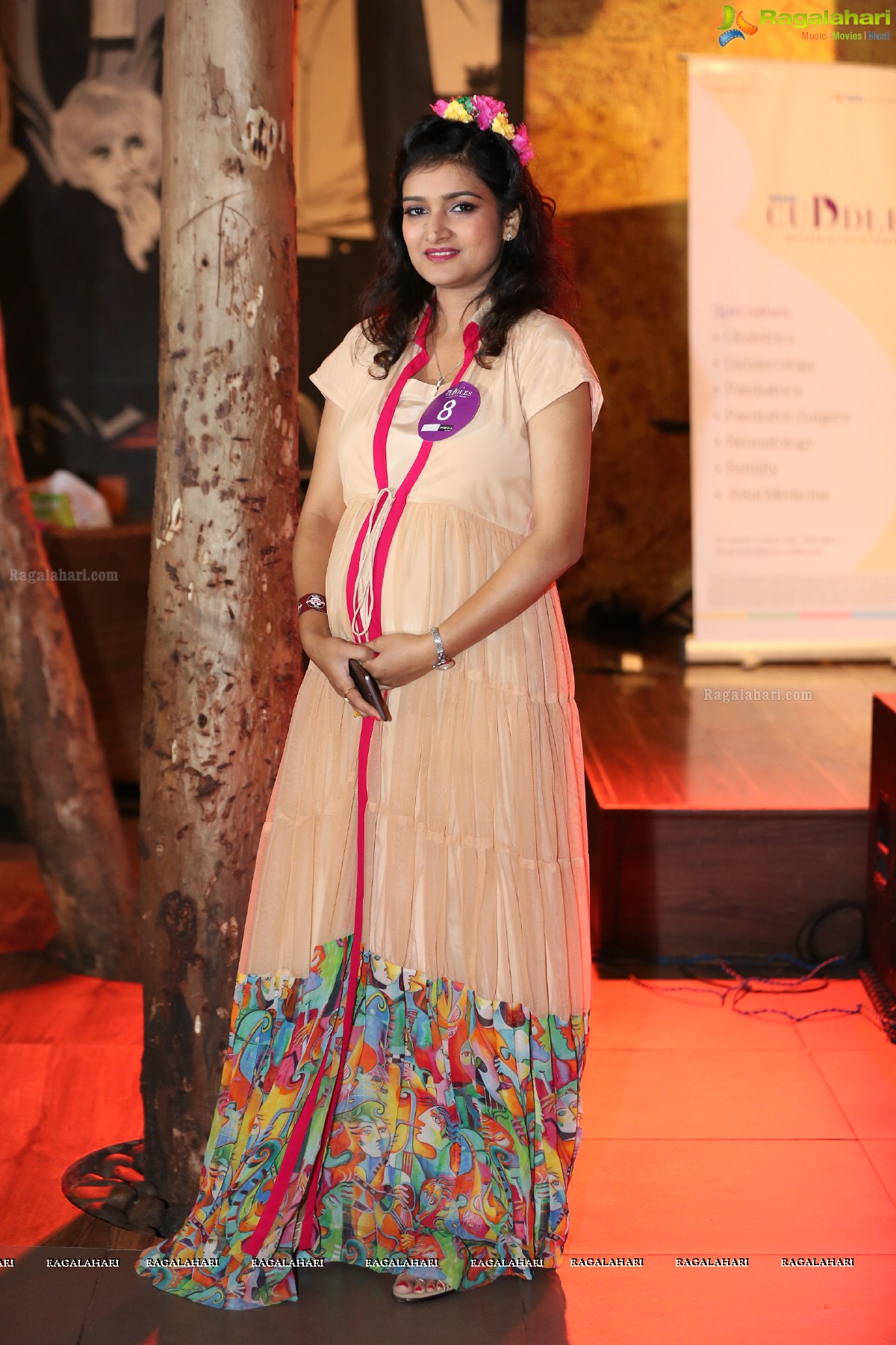 Pregnant Women Ramp Walk and Fashion Show by KIMS Cuddles at Heart Cup Cafe