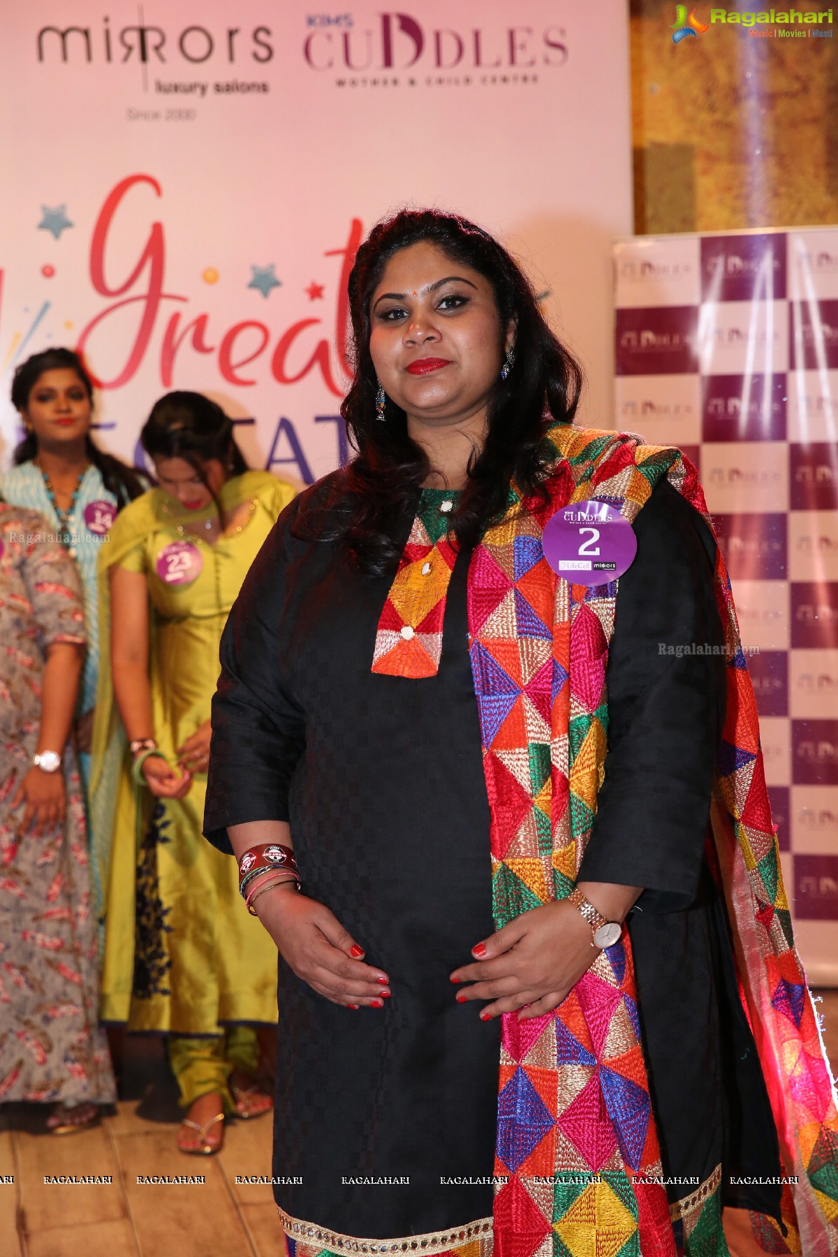Pregnant Women Ramp Walk and Fashion Show by KIMS Cuddles at Heart Cup Cafe