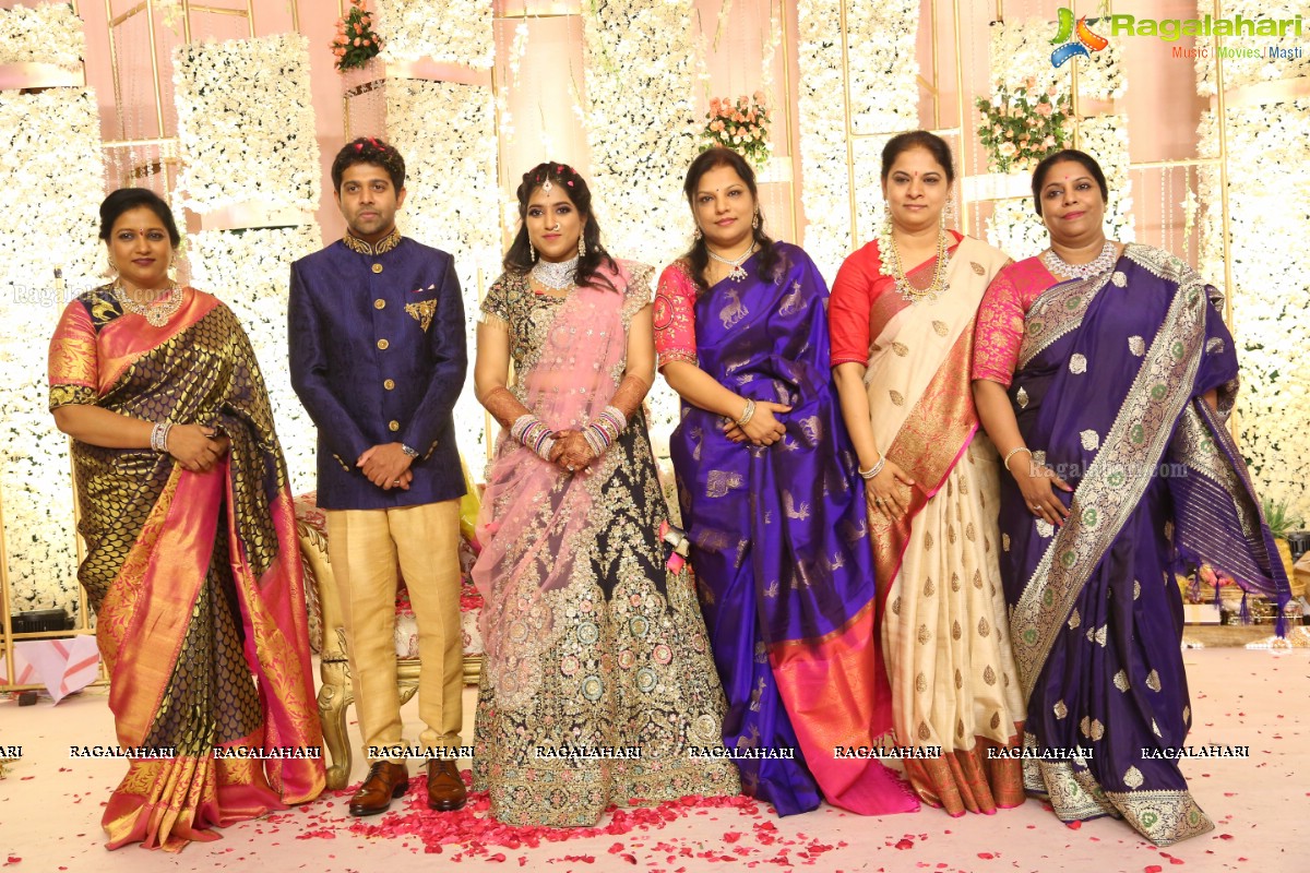 Grand Engagement Ceremony of Sai Priya Sattoor and Abhilash Malagani