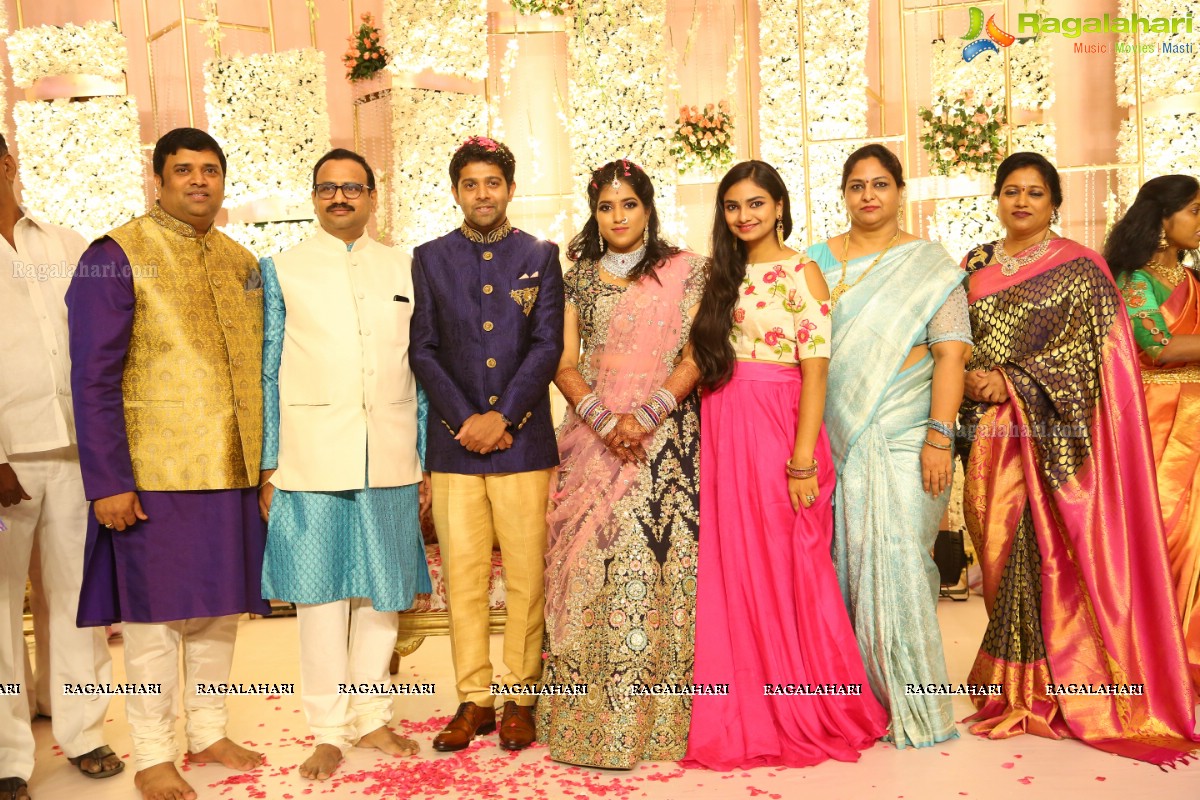 Grand Engagement Ceremony of Sai Priya Sattoor and Abhilash Malagani