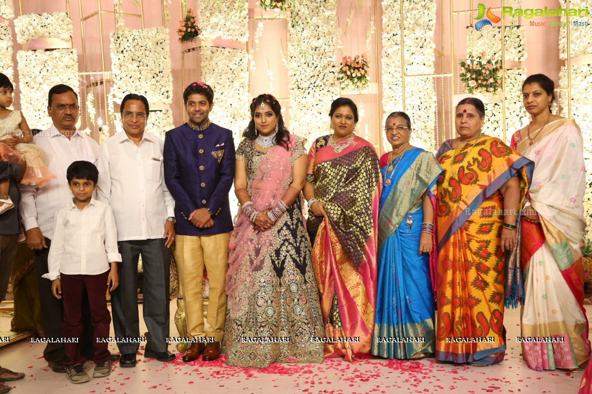 Grand Engagement Ceremony of Sai Priya Sattoor and Abhilash Malagani