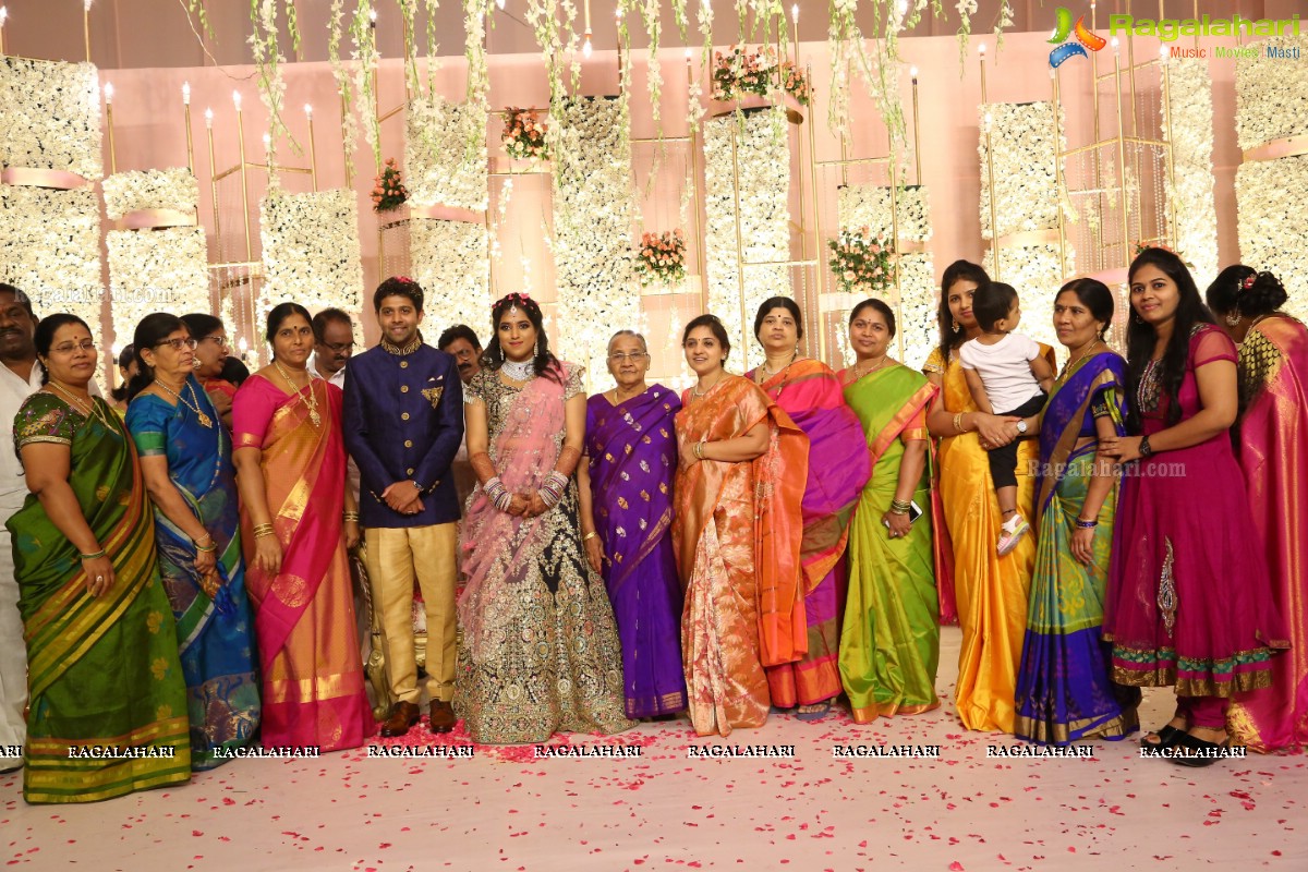 Grand Engagement Ceremony of Sai Priya Sattoor and Abhilash Malagani