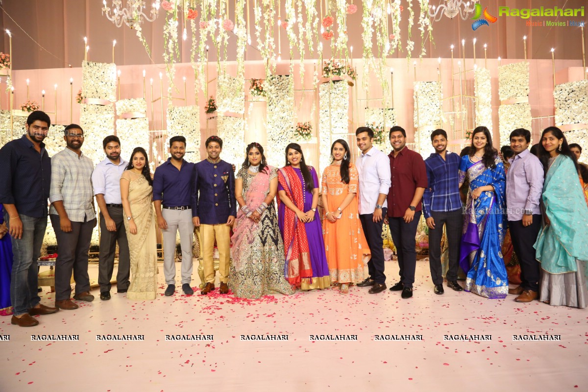 Grand Engagement Ceremony of Sai Priya Sattoor and Abhilash Malagani