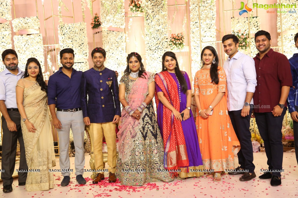 Grand Engagement Ceremony of Sai Priya Sattoor and Abhilash Malagani