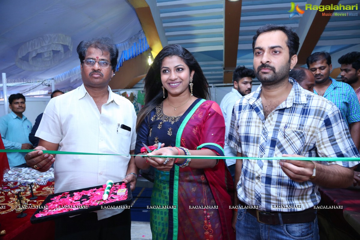 Geetanjali Thasya launches Weaves of India Expo by Gramin Hastkala Vikas Samithi at Sri Satya Sai Nigamagamam