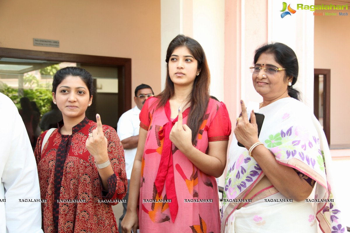 Celebrities Cast their Vote for Lok Sabha Elections 2019 Phase-1 at FNCC