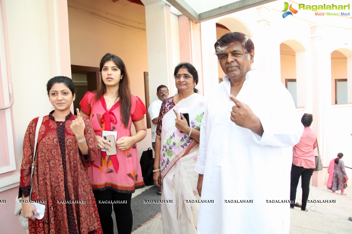 Celebrities Cast their Vote for Lok Sabha Elections 2019 Phase-1 at FNCC