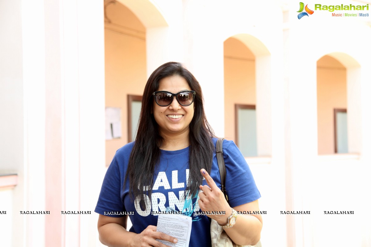 Celebrities Cast their Vote for Lok Sabha Elections 2019 Phase-1 at FNCC