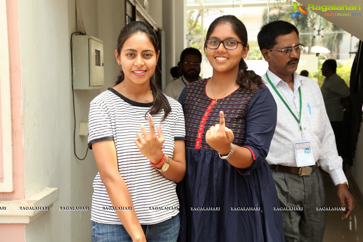Celebrities Cast their Vote for Lok Sabha Elections 2019 Phase-1 at FNCC