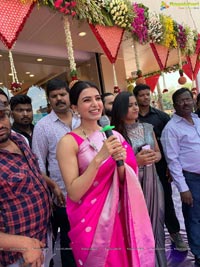 Samantha Launches Kisan Fashion Mall in Kamareddy