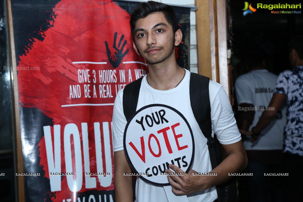 Youngistaan Foundation Presents Voting Awareness Program at The Moonshine Project, Jubilee Hills