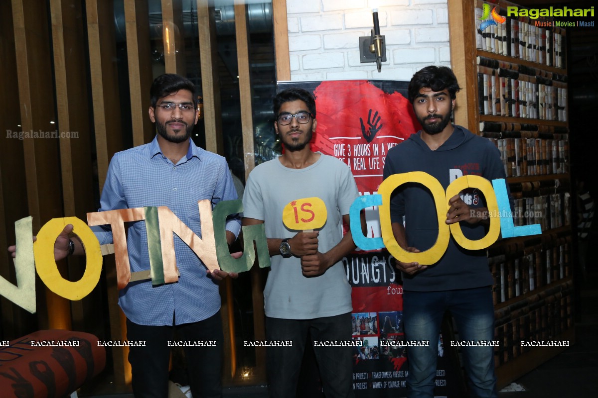 Youngistaan Foundation Presents Voting Awareness Program at The Moonshine Project, Jubilee Hills