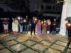 Chiranjeevi Lighting Candles with His Family