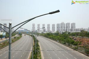 Hyderabad Lockdown Deserted Roads