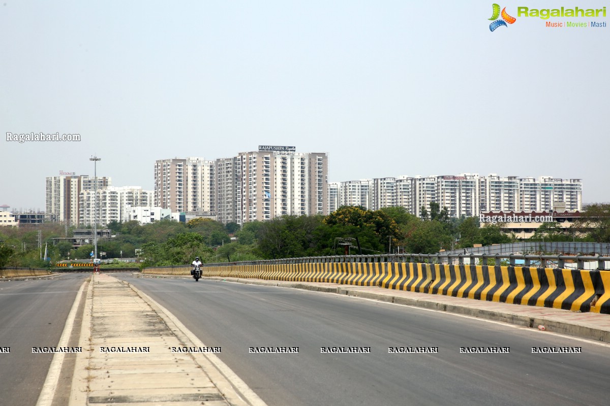 Hyderabad Lockdown: Deserted Roads, Streets, Closed Shops