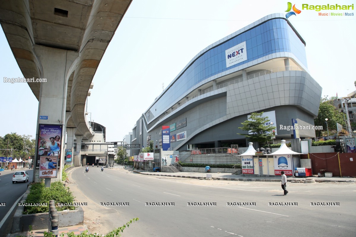 Hyderabad Lockdown: Deserted Roads, Streets, Closed Shops