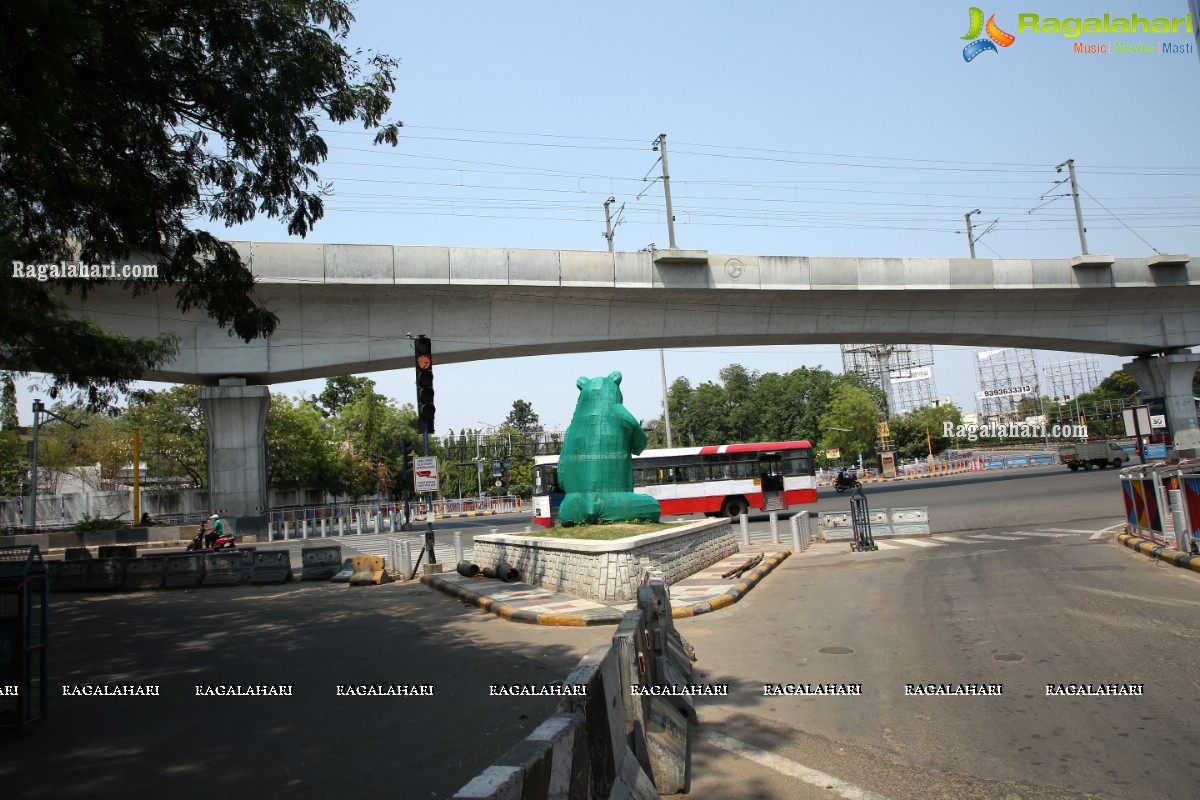 Hyderabad Lockdown: Deserted Roads, Streets, Closed Shops