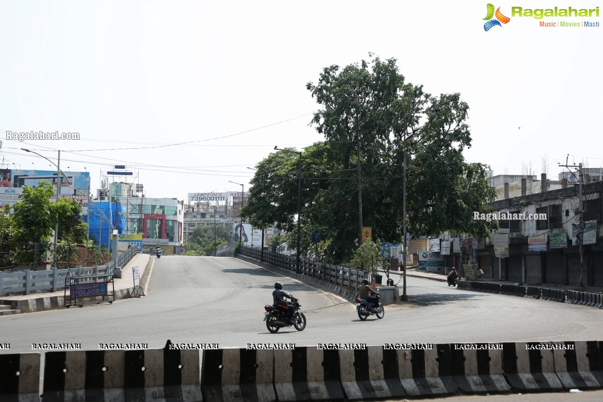 Hyderabad Lockdown: Deserted Roads, Streets, Closed Shops