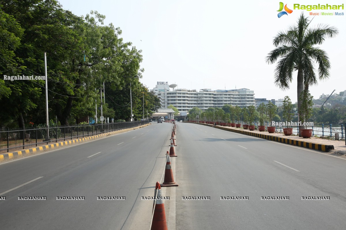 Hyderabad Lockdown: Deserted Roads, Streets, Closed Shops